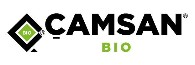 Çamsan Bio – %50 Daha Az Plastik | Çevreci Kompozit Gıda Kapları Logo - Kompostlanabilir Ürünler